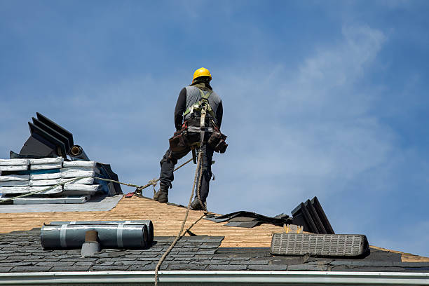 Professional Roof Replacement technician working in Mather, CA